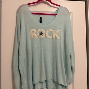 Light Blue 'Rock' Sweater
